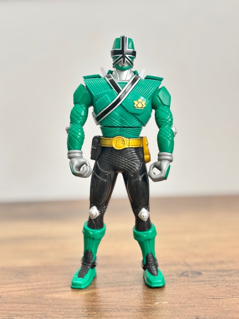 Bandai Power Rangers Samurai Switch Flip Green Ranger Action Figure Toy Topper